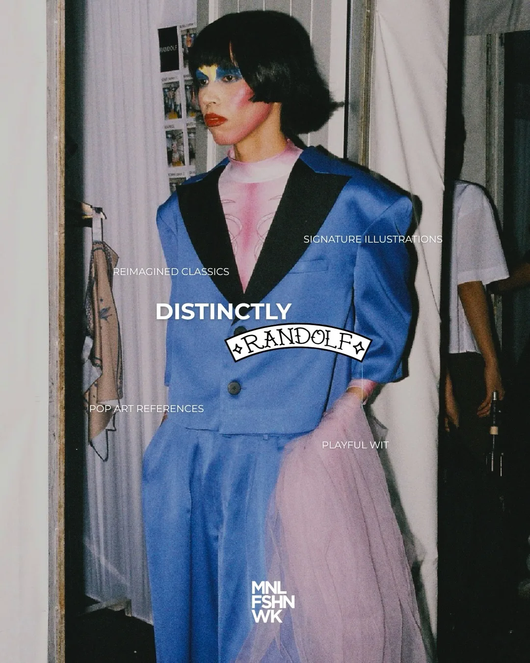 Close crop of a sheer Good Boy ringer tee by Randolf, part of the label's pop-art and tattoo-flash graphic language